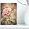Designart - Vintage Pink Roses with Water Drops - Floral Art Canvas Print